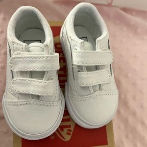 Toddler White Vans 3.5T